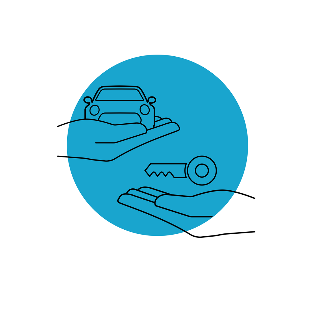 Financial Services - propiedad o leasing - ilustración